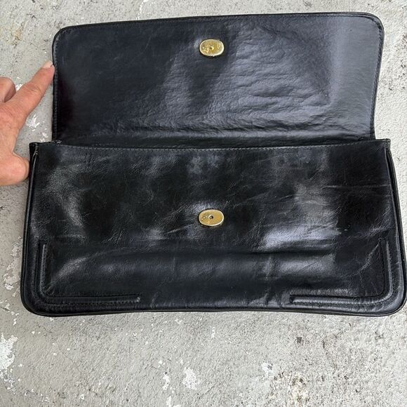 Birdies envelope leather clutch - Picture 2 of 12